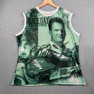 Chase Authentics NASCAR Tank Womens 2X Green Dale Earnhardt Jr Rhinestone NEW